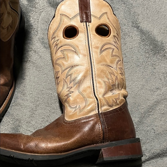 Laredo Brown Western Cowboy Boots - Picture 2 of 6